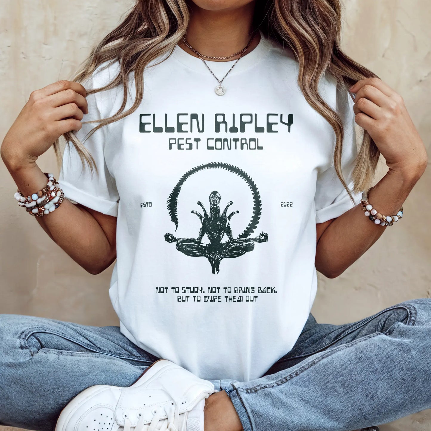 Camiseta Alien Mujer
