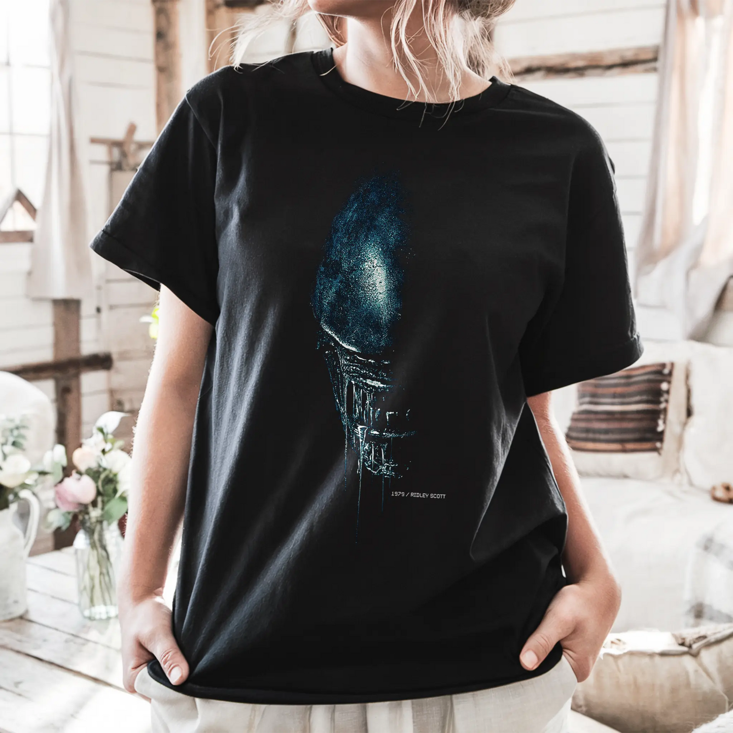 Camiseta Alien Mujer