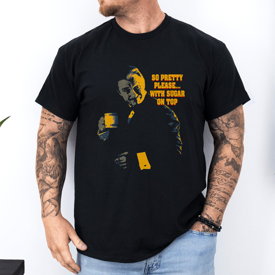 Camiseta pulp fiction mr wolfe negra