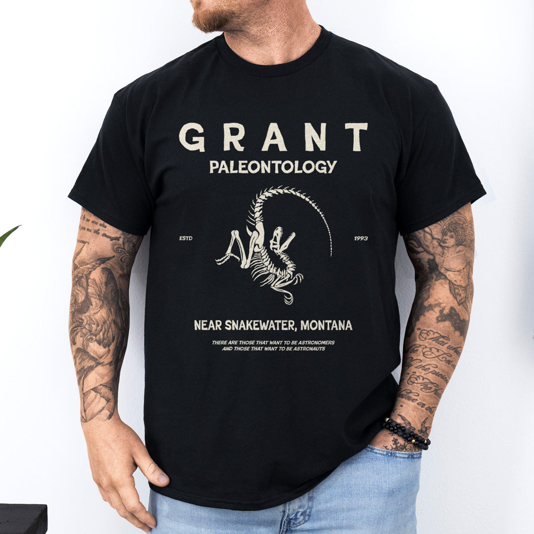 camiseta grant paleontology