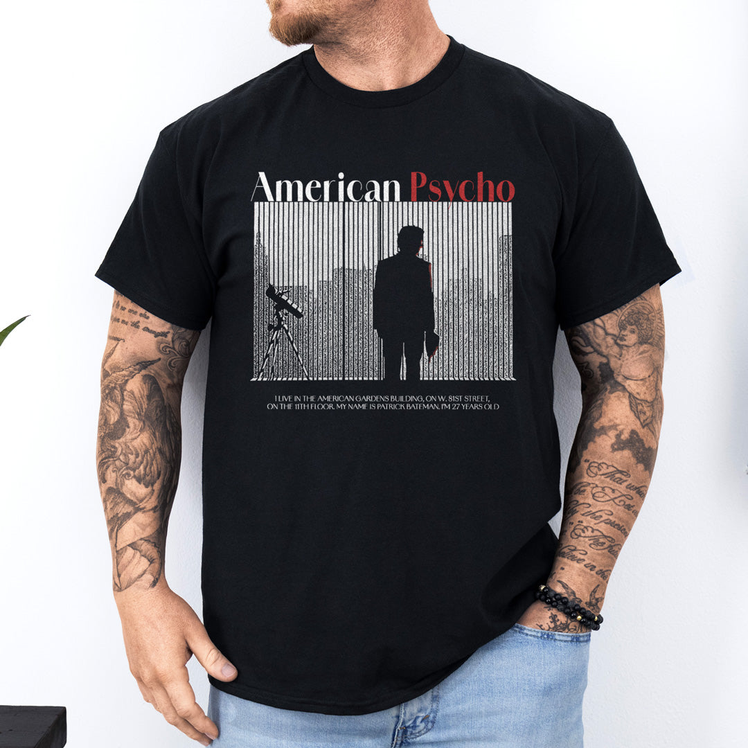 camiseta american psycho negra