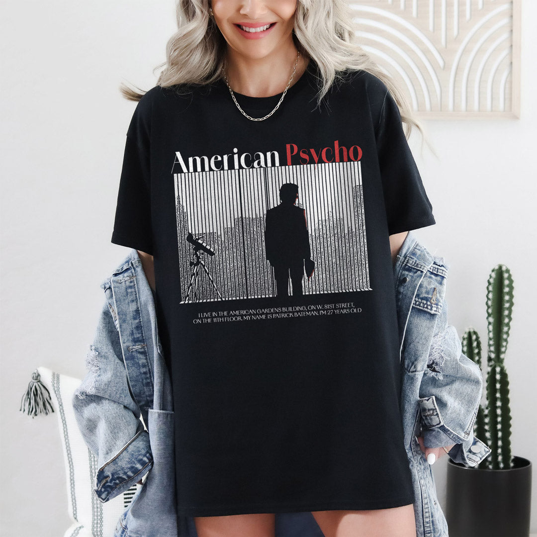 camiseta american psycho negra