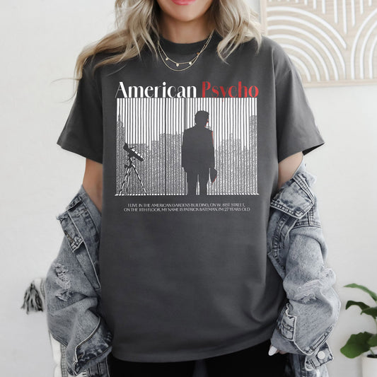 camiseta american psycho carbón