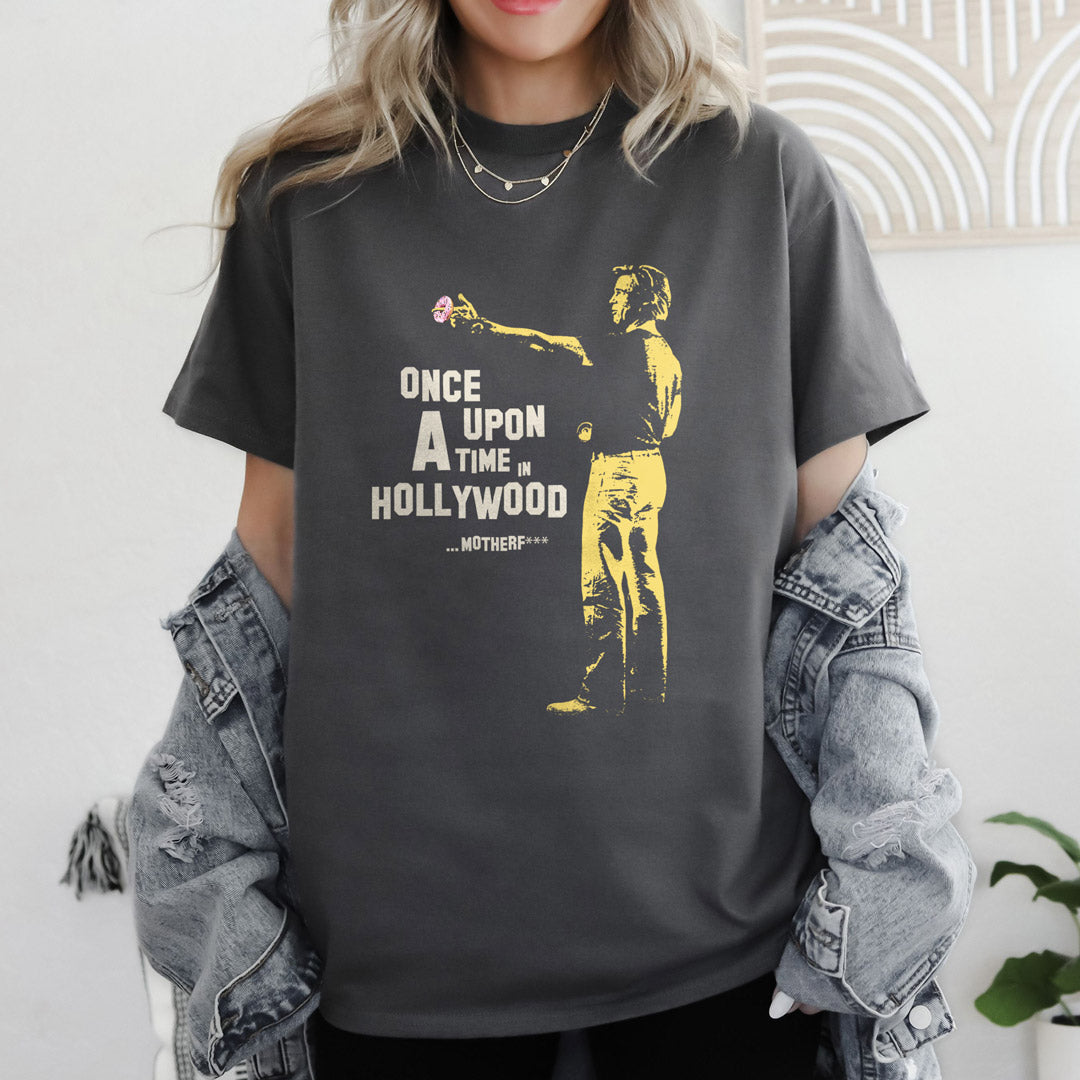 Camiseta Érase una vez en hollywood carbón