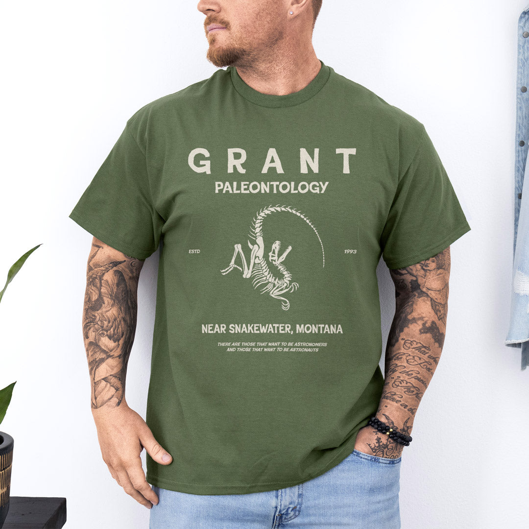 camiseta grant paleontology