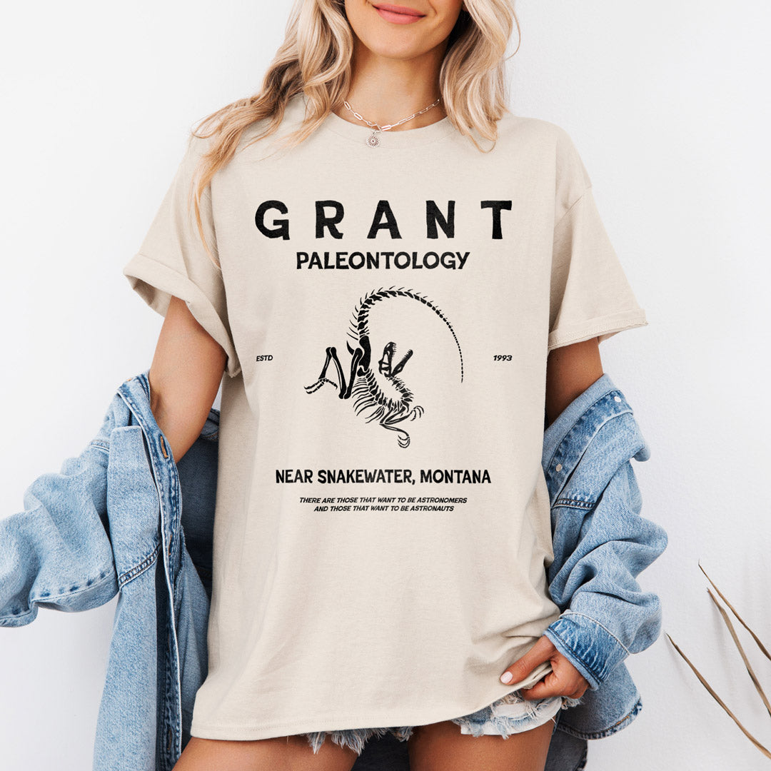 camiseta grant paleontology