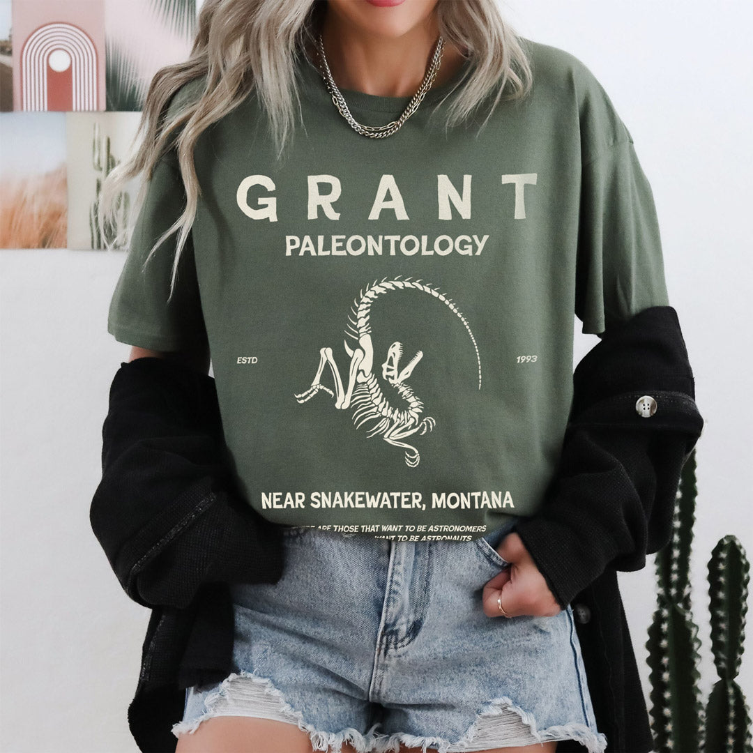 camiseta grant paleontology