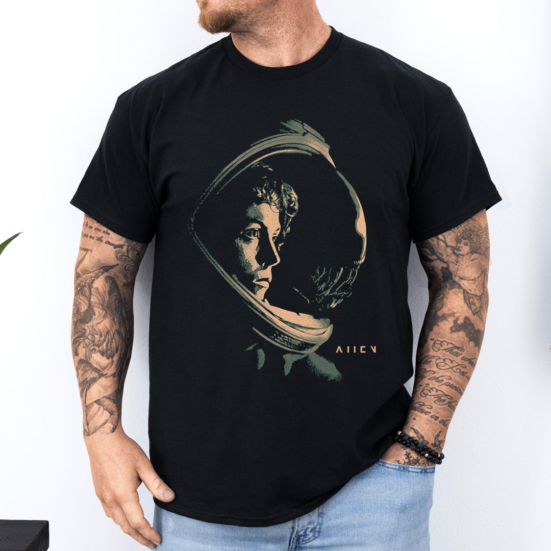 Camiseta Alien Ripley y Xenomorfo negra