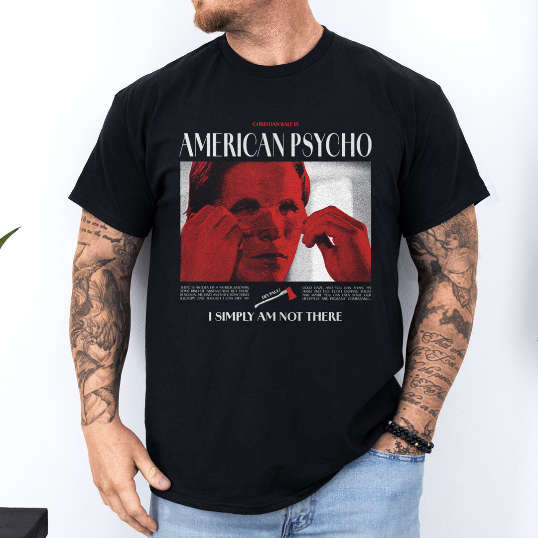 Camiseta american psycho frame negra