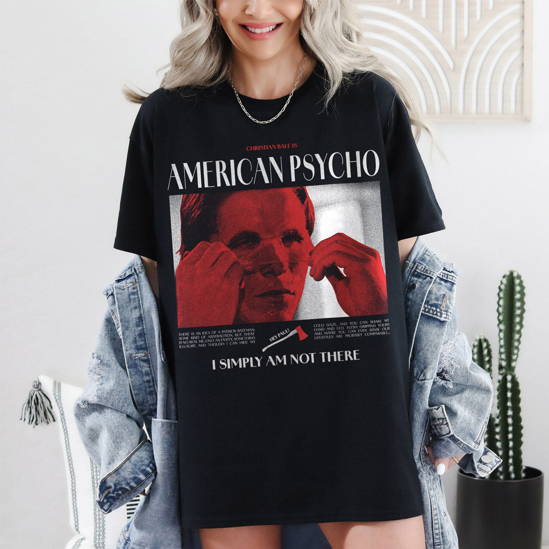 Camiseta american psycho frame negra