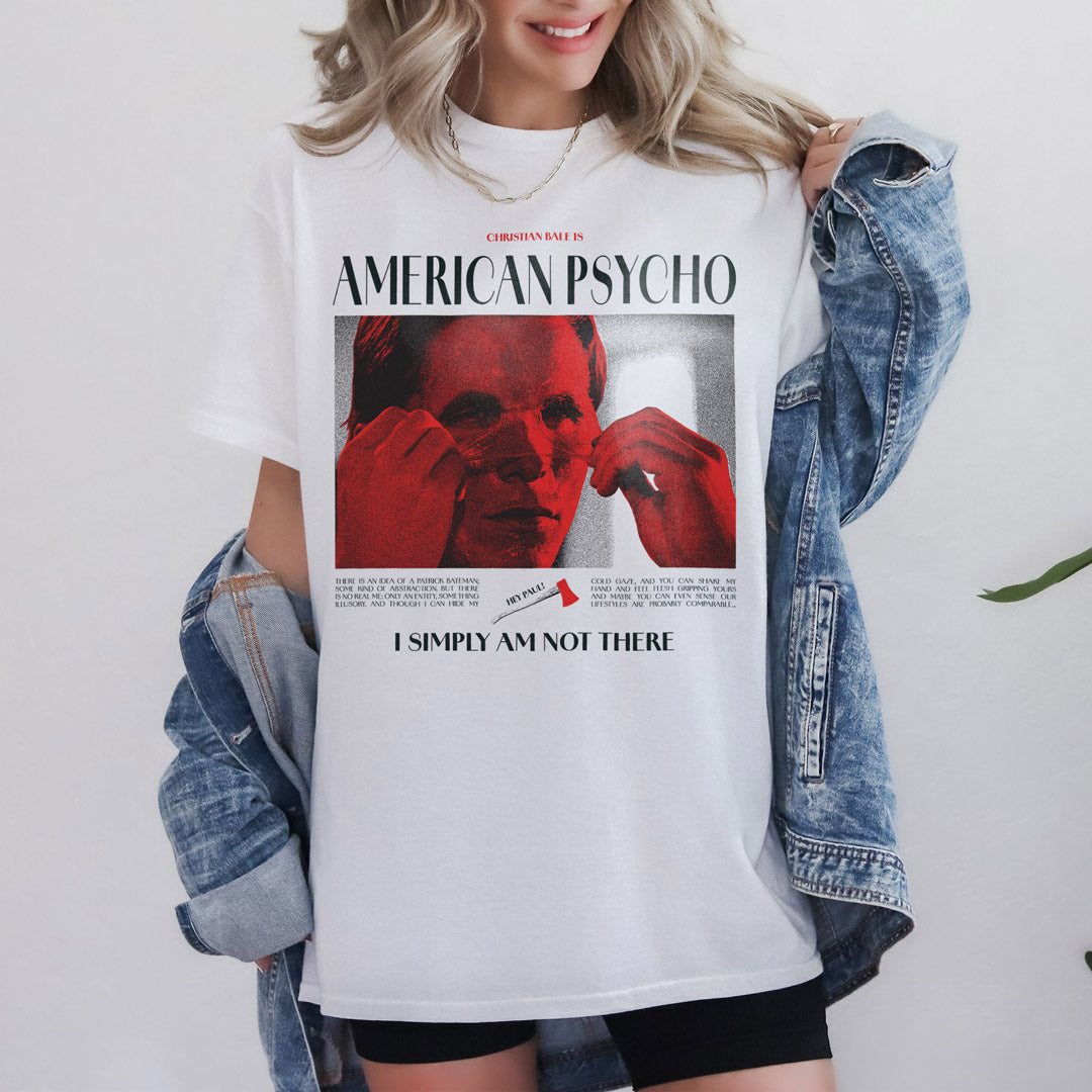 Camiseta american psycho frame blanca