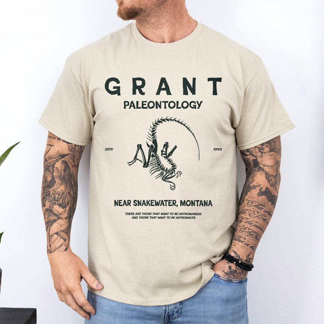 camiseta grant paleontology