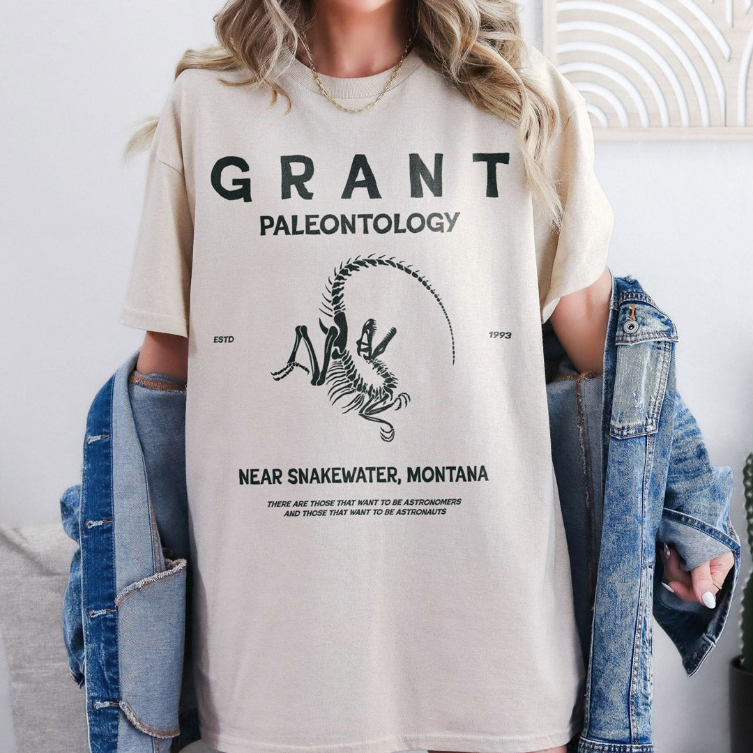 camiseta grant paleontology