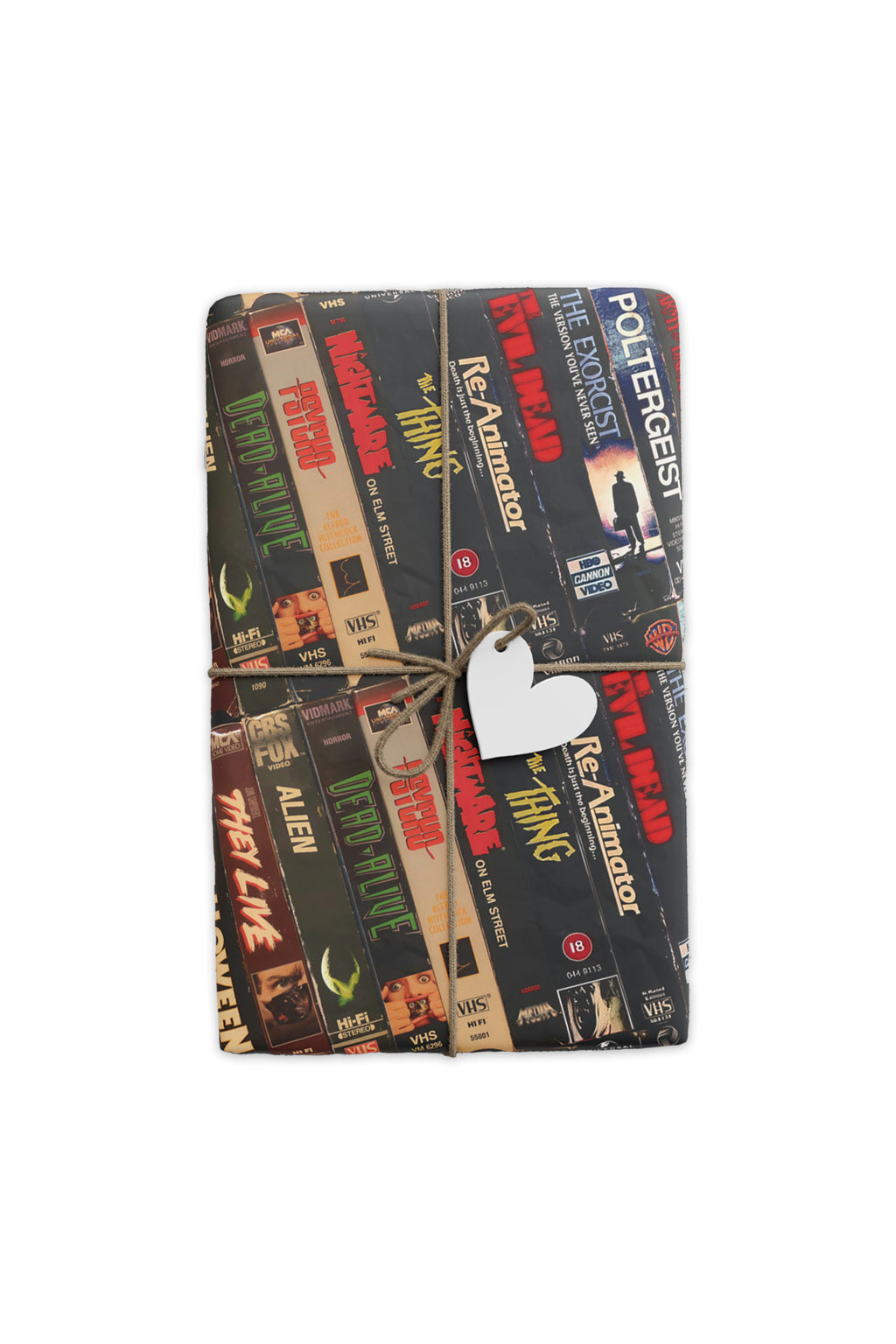 vhs retro wrapping paper gift