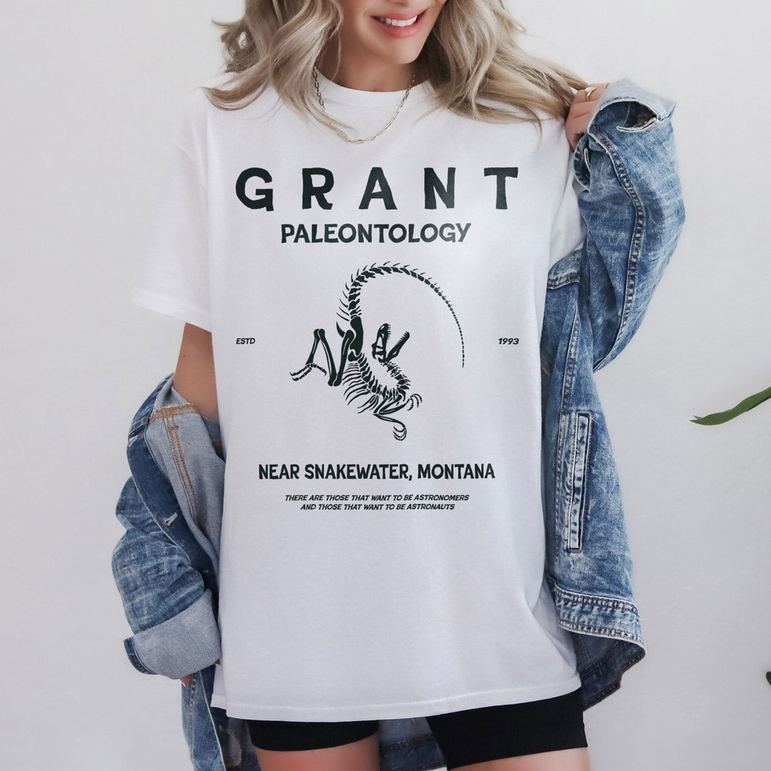 camiseta grant paleontology